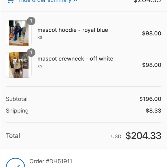 Drew House - White Mascot Crewneck NWT - Picture 2 of 2